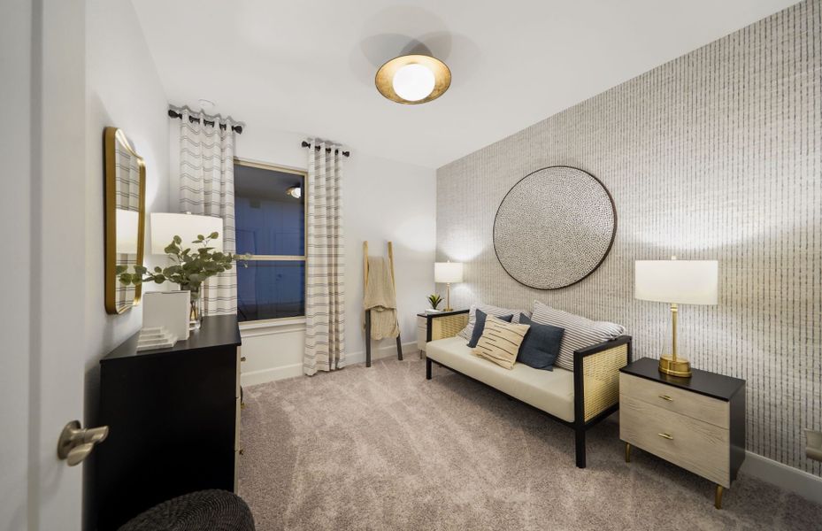 Representative furnished interior of a home built from the Contour by Del Webb in Del Webb Sugar Land at Ryehill, Rosenberg (Image 6). Representative furnished interior of a home built from the Contour by Del Webb in Del Webb Sugar Land at Ryehill, Rosenberg (Image 6).