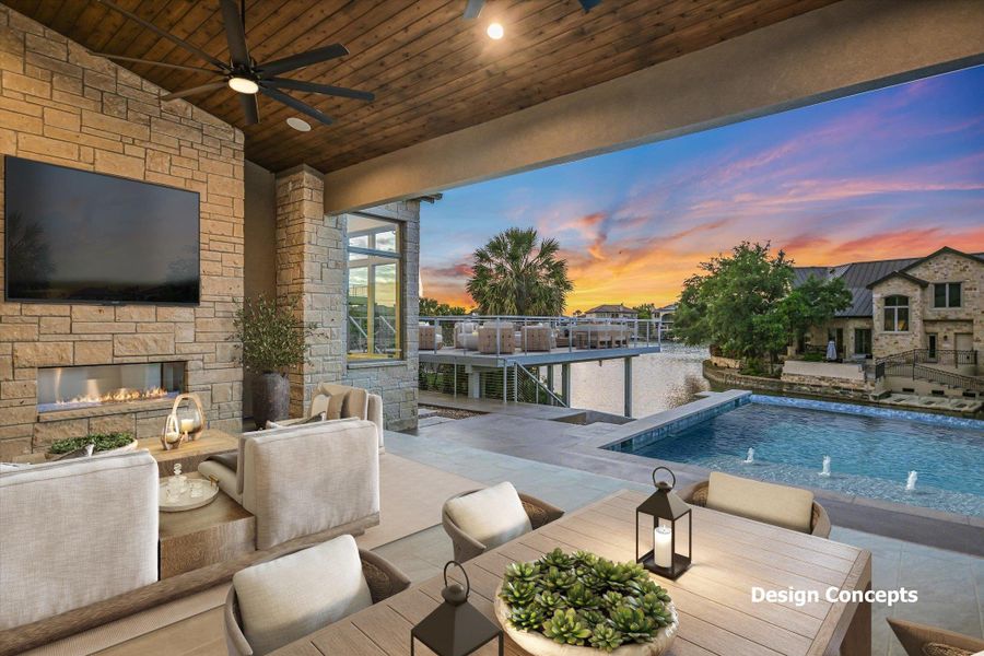 Exterior details and patio area of a home in , Horseshoe Bay (Image 31).