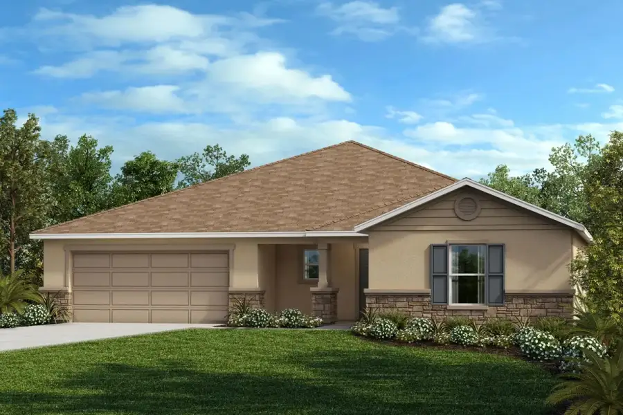 Exterior F with optional stone Exterior F with optional stone