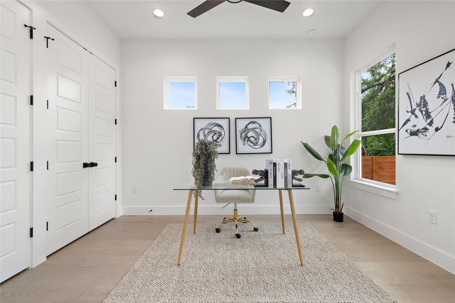 Downstairs bedroom Downstairs bedroom