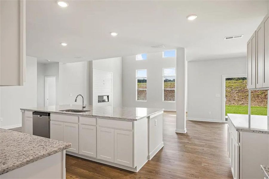 Furnished interior view inside a new home in Windsong Estates, McDonough (Image 8). Furnished interior view inside a new home in Windsong Estates, McDonough (Image 8).