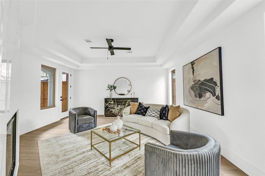 Furnished interior view inside a new home in , Houston (Image 18).