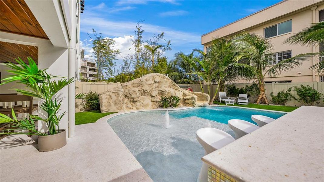 Exterior details and patio area of a home in , Sarasota (Image 28).