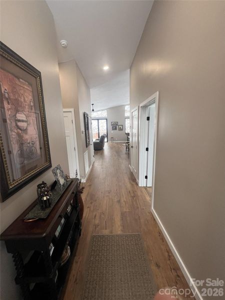 At front door looking at back door