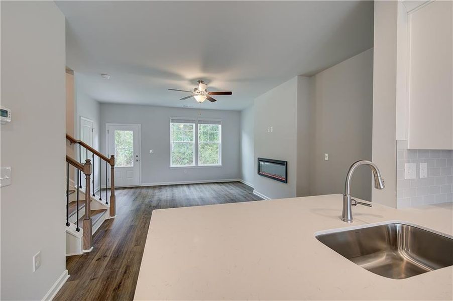 Furnished interior view inside a new home in Daybreak, Newnan (Image 6).