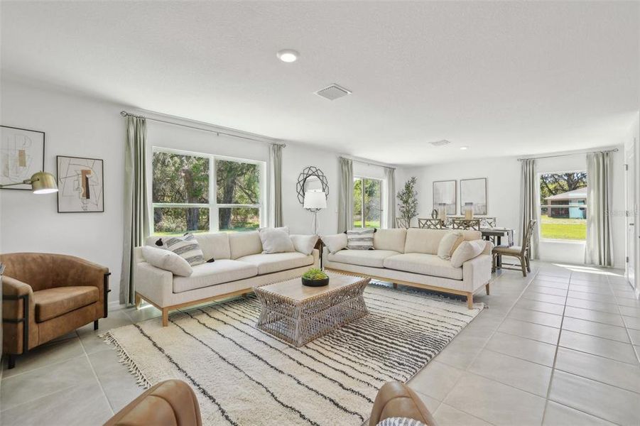 Furnished interior view inside a new home in Sherman Oaks, Brooksville (Image 9). Furnished interior view inside a new home in Sherman Oaks, Brooksville (Image 9).