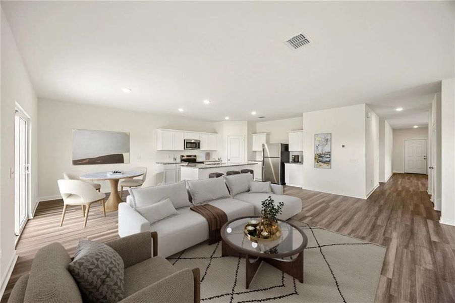 Furnished interior view inside a new home in Mt. Tabor Ridge, Dallas (Image 9).