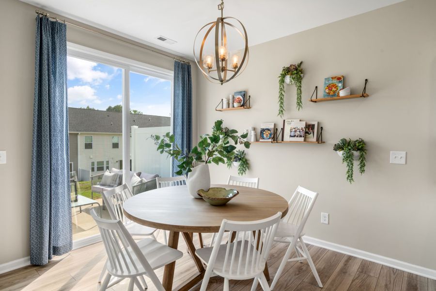Representative furnished interior of a home built from the Clifton by Mattamy Homes in Magnolia Park Townes, Garner (Image 5).