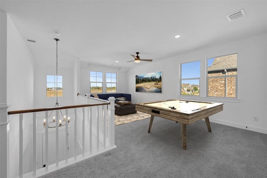 Furnished interior view inside a new home in Heath Golf & Yacht Estates, Heath (Image 15).