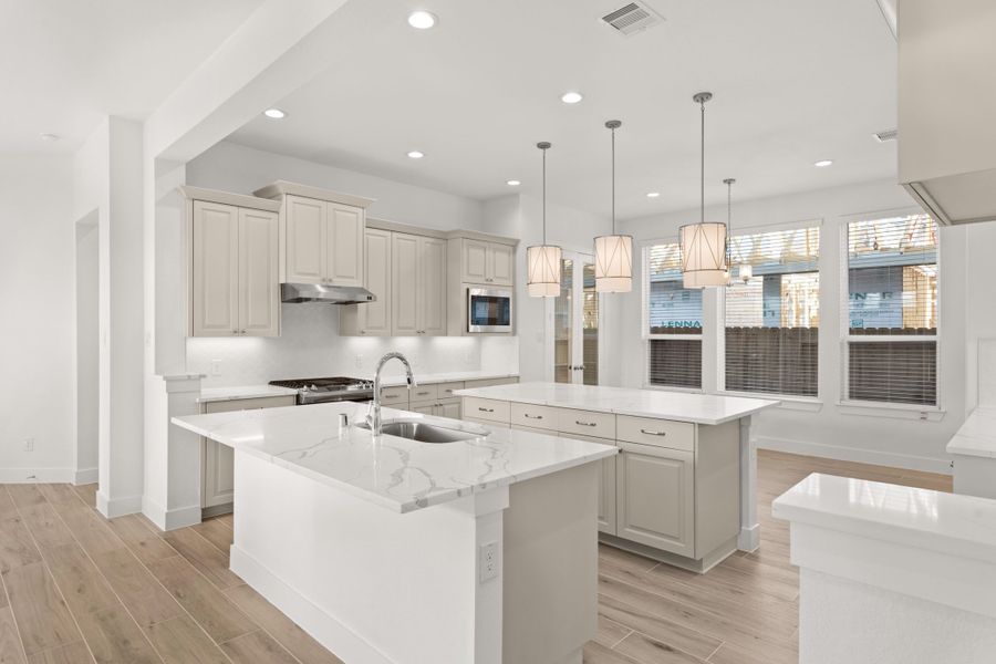 Furnished interior view inside a new home in The Trails, New Caney (Image 5).