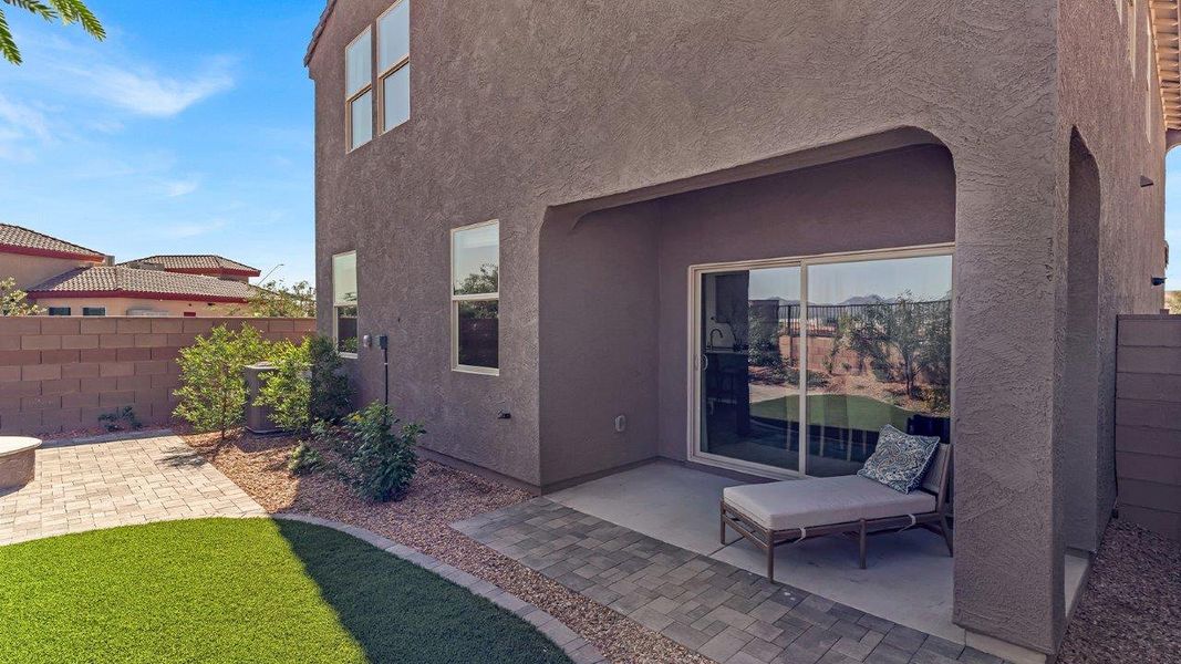 Exterior details and patio area of a home in Coronet at Gladden Farms, Marana (Image 28).