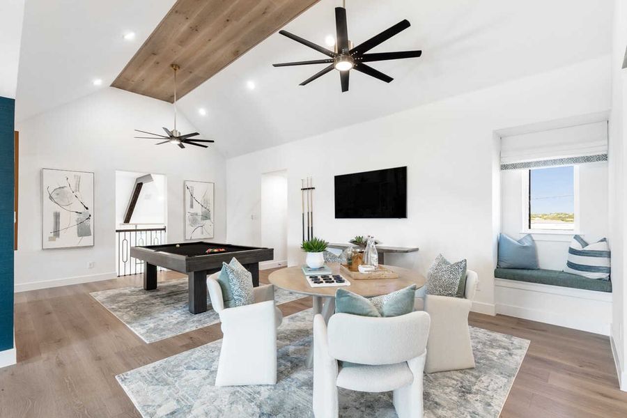 Representative Game Room - some options shown