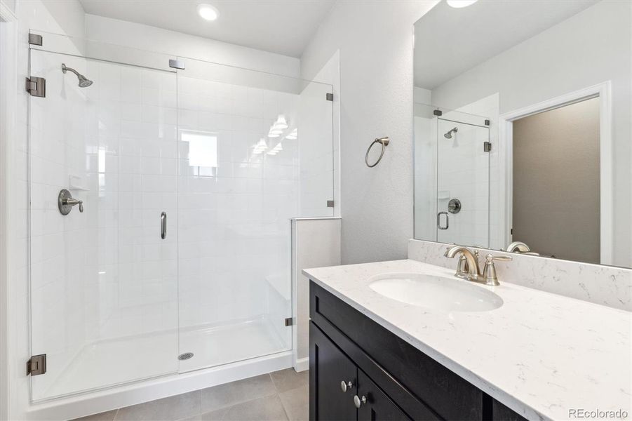 Furnished interior view inside a new home in Townhome Collection at Grand Vue at Interlocken, Broomfield (Image 9). Furnished interior view inside a new home in Townhome Collection at Grand Vue at Interlocken, Broomfield (Image 9).