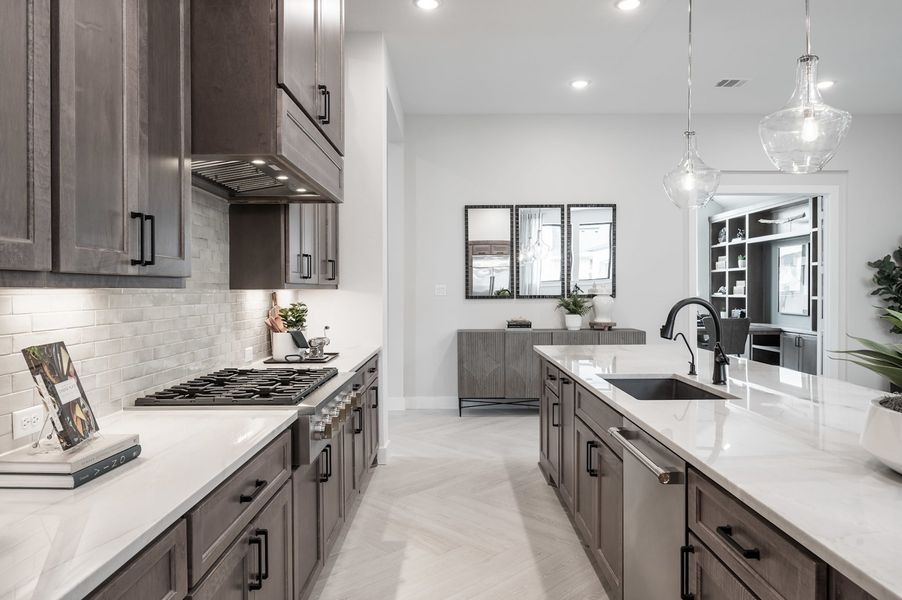 Representative furnished interior of a home built from the Carignan by Tri Pointe Homes in Woodson’s Reserve, Spring (Image 49).