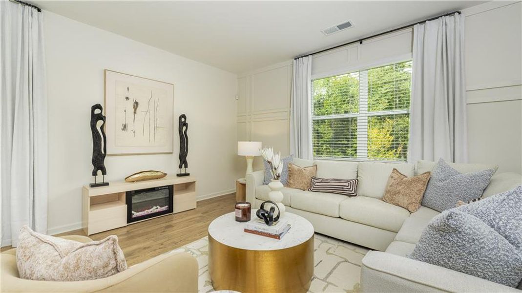 Furnished interior view inside a new home in Sherwood Manor, College Park (Image 23). Furnished interior view inside a new home in Sherwood Manor, College Park (Image 23).