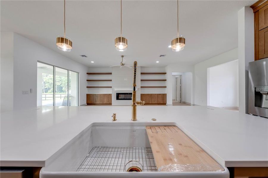 Farm Sink in Kitchen