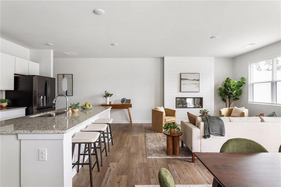 Furnished interior view inside a new home in , Lawrenceville (Image 7).