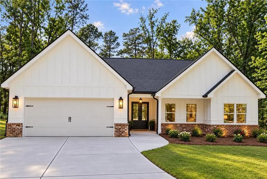 Front exterior of a new home in , Villa Rica, GA, highlighting curb appeal (Image 3).