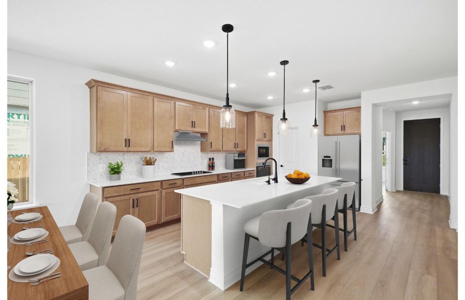 Representative furnished interior of a home built from the Fairweather by Pulte Homes in Bison Ridge, San Antonio (Image 23).