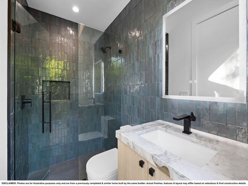 DISCLAIMER: Photos are for illustrative purposes only and are from a previously completed & similar home built by the same builder. Actual finishes, features & layout may differ based on selections & final construction details.