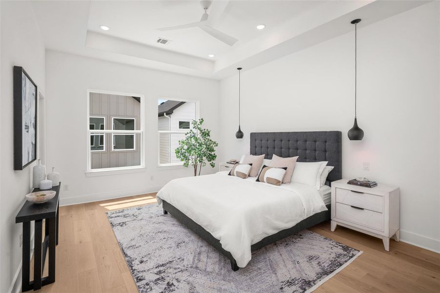 Furnished interior view inside a new home in , Houston (Image 32).