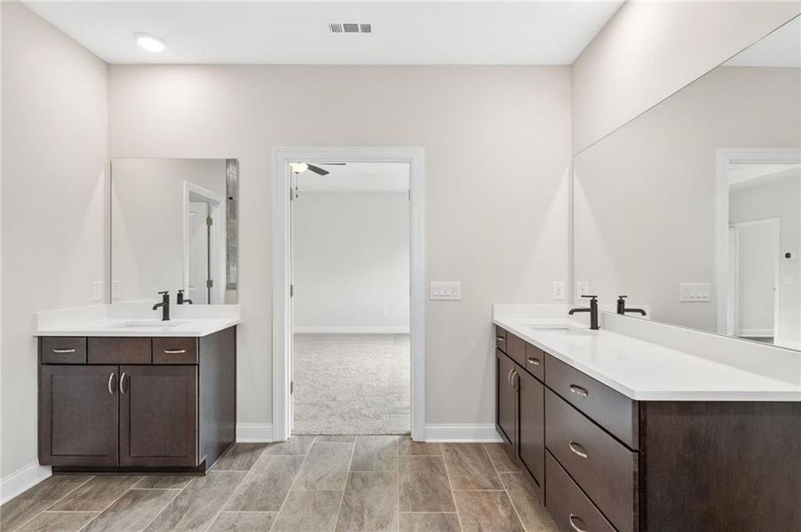 Furnished interior view inside a new home in Ashbury Commons, Powder Springs (Image 11).