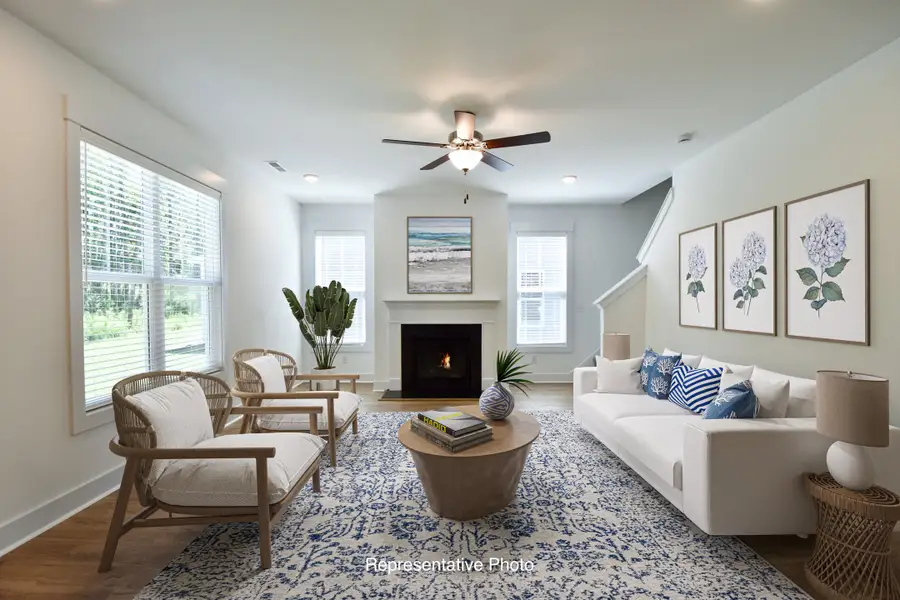 Furnished interior view inside a new home in Patriot’s Watch, Shallotte (Image 3).