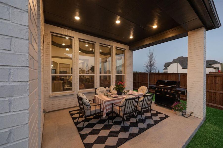 Exterior details and patio area of a home in , Rockwall (Image 21).
