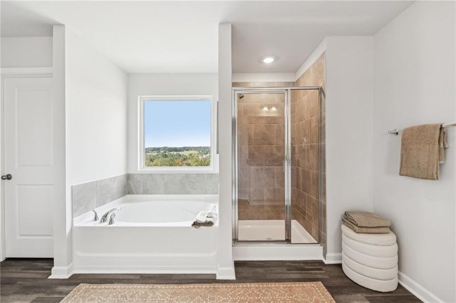 Furnished interior view inside a new home in The Hills at Cedar Creek, Winder (Image 14). Furnished interior view inside a new home in The Hills at Cedar Creek, Winder (Image 14).