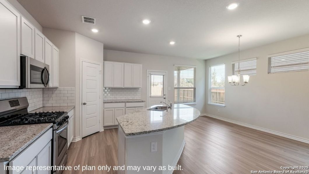 Furnished interior view inside a new home in Brookstone Creek, San Antonio (Image 6).