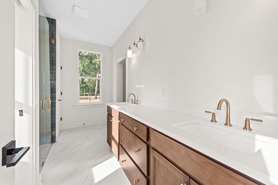 Furnished interior view inside a new home in , Awendaw (Image 10).