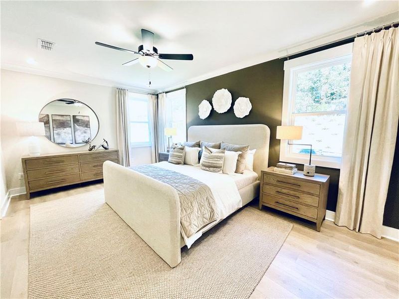 Furnished interior view inside a new home in Hopewell Reserve, Cumming (Image 10). Furnished interior view inside a new home in Hopewell Reserve, Cumming (Image 10).