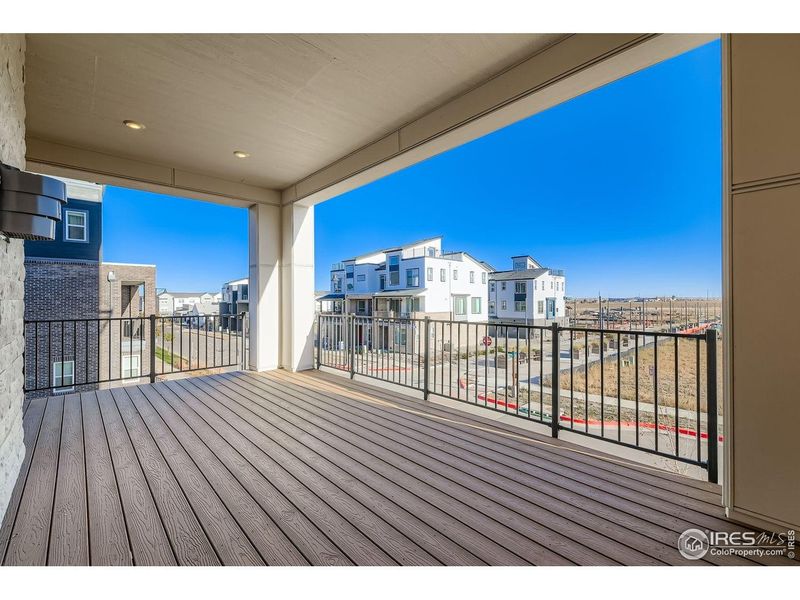 Exterior details and patio area of a home in Baseline, Broomfield (Image 23).