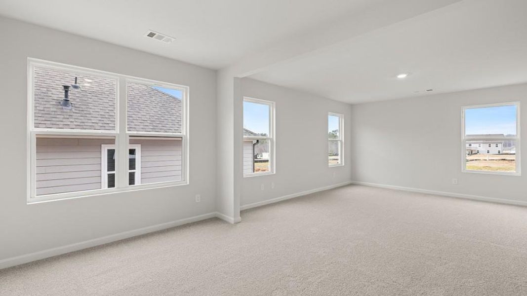 Spacious, unfurnished interior of a new home in Hamptons at Riverwood South, Dallas (Image 45).