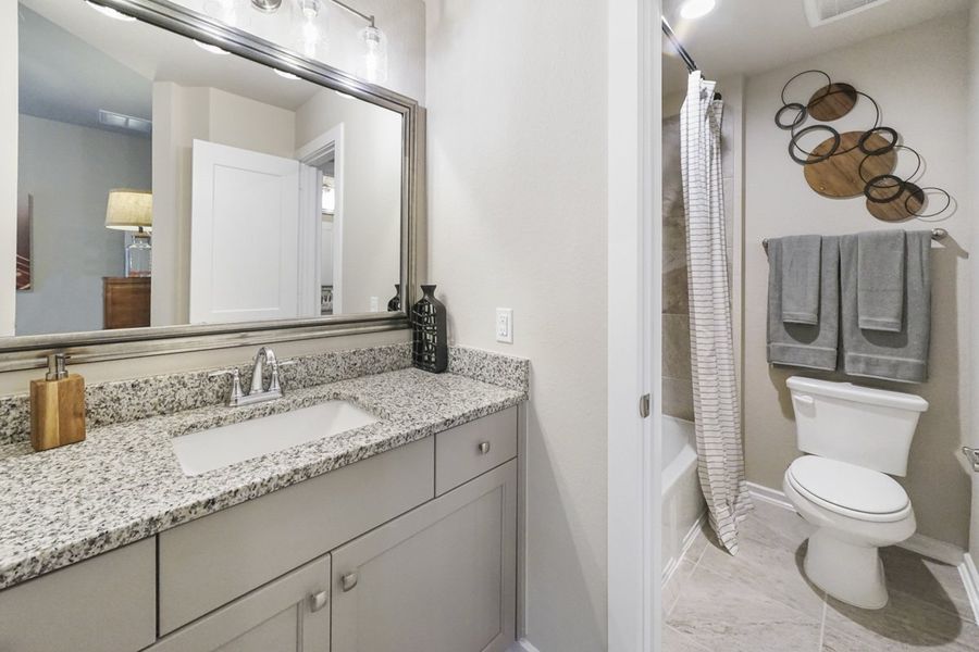 Furnished interior view inside a new home in Wood Leaf Reserve, Tomball (Image 41).