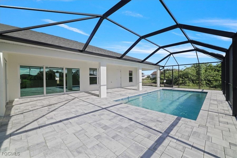 Exterior details and patio area of a home in Cape Coral, Cape Coral (Image 25).