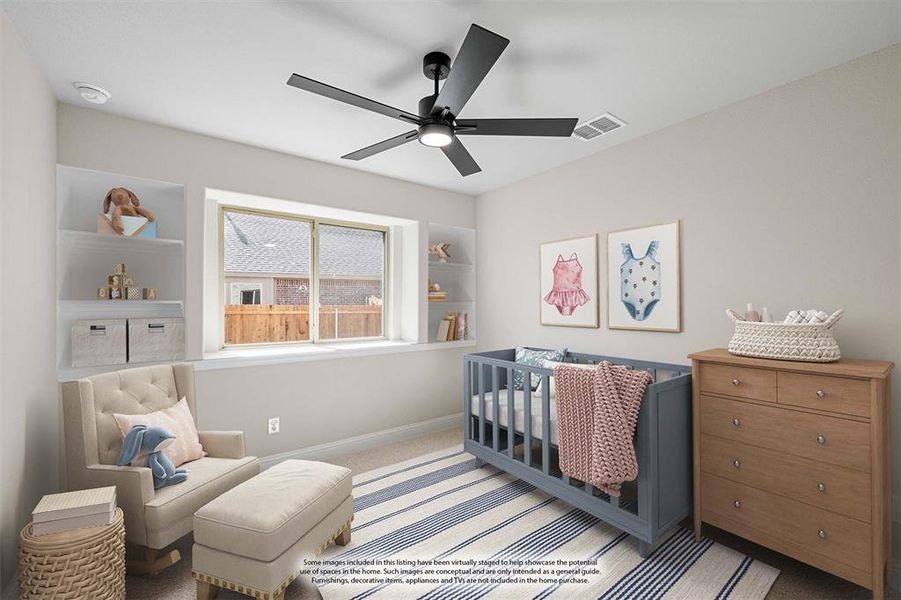 Furnished interior view inside a new home in Sable Creek, Sanger (Image 11).