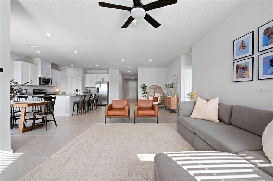 Furnished interior view inside a new home in , Daytona Beach (Image 3).