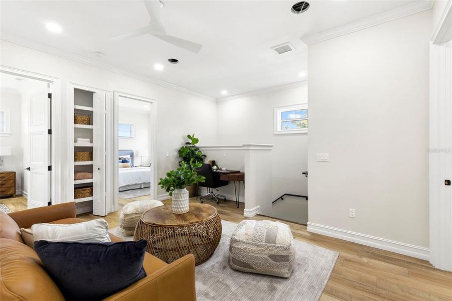 Furnished interior view inside a new home in , St. Petersburg (Image 40).