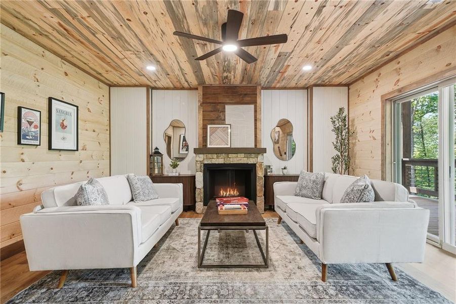 Furnished interior view inside a new home in , Blue Ridge (Image 11).