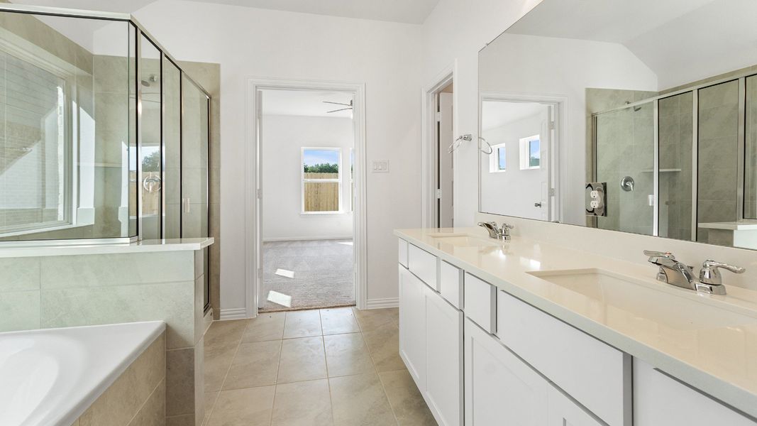 Representative furnished interior of a home built from the Fiji by Brightland Homes in Bridgeland Creekland Village, Cypress (Image 12).