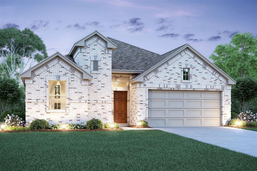 Charming Chase home design by K. Hovnanian® Homes with elevation D in beautiful Oakwood Estates. (*Artist rendering used for illustration purposes only.)