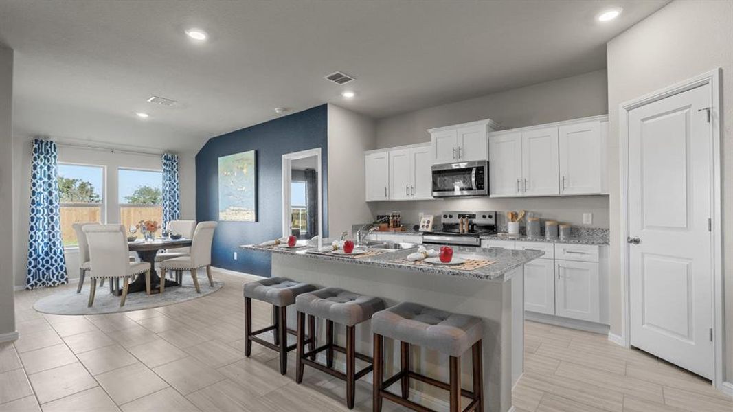 Furnished interior view inside a new home in Rosewood at Beltmill, Fort Worth (Image 16). Furnished interior view inside a new home in Rosewood at Beltmill, Fort Worth (Image 16).