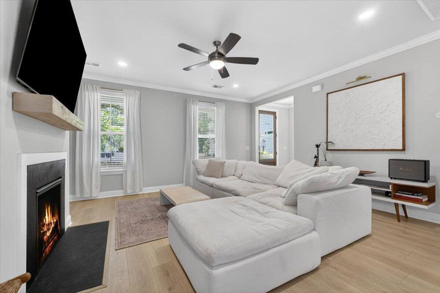 Furnished interior view inside a new home in Oak Bluff, Charleston (Image 9).
