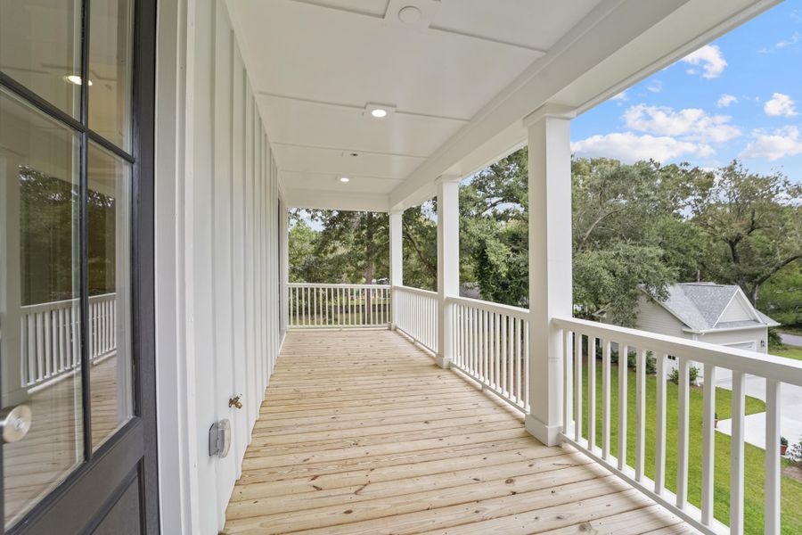 Exterior details and patio area of a home in , Johns Island (Image 31).
