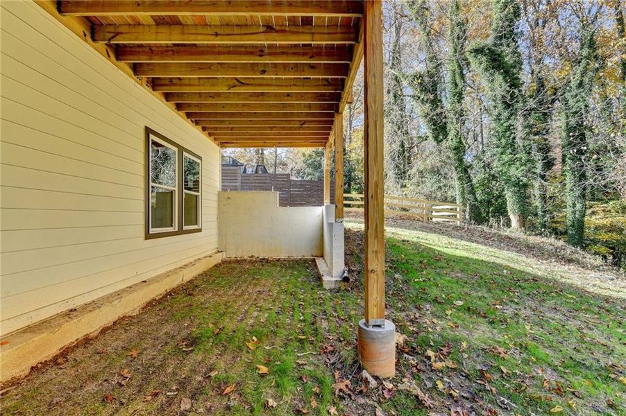 Exterior details and patio area of a home in , Sugar Hill (Image 30).