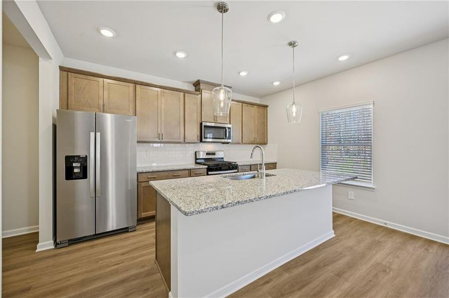 Furnished interior view inside a new home in Creekside at Oxford Park, Fairburn (Image 10).
