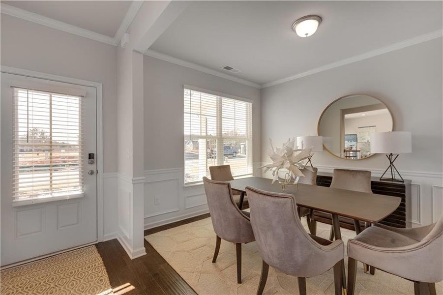 Furnished interior view inside a new home in Alcovy Village, Lawrenceville (Image 8).