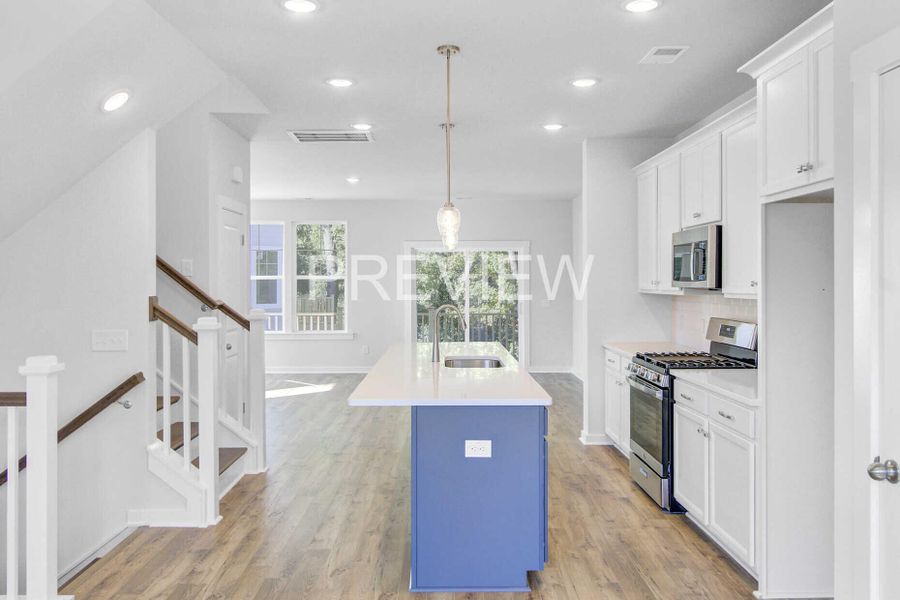 Furnished interior view inside a new home in , Johns Island (Image 9).