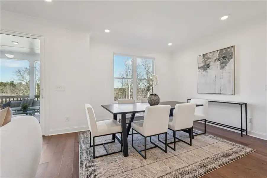 Furnished interior view inside a new home in Millcroft, Buford (Image 29).